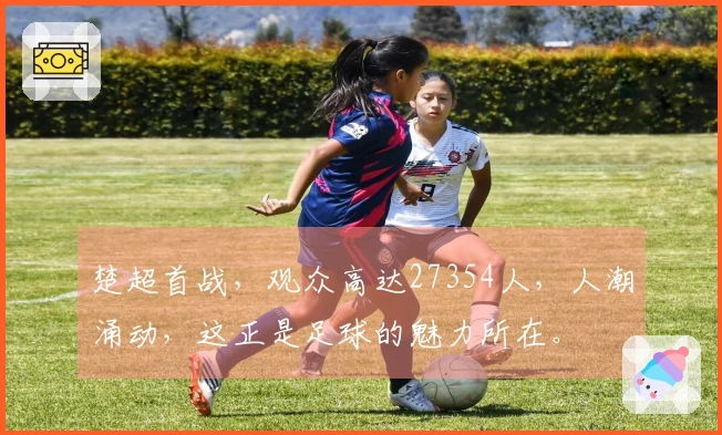 楚超首战，观众高达27354人，人潮涌动，这正是足球的魅力所在。